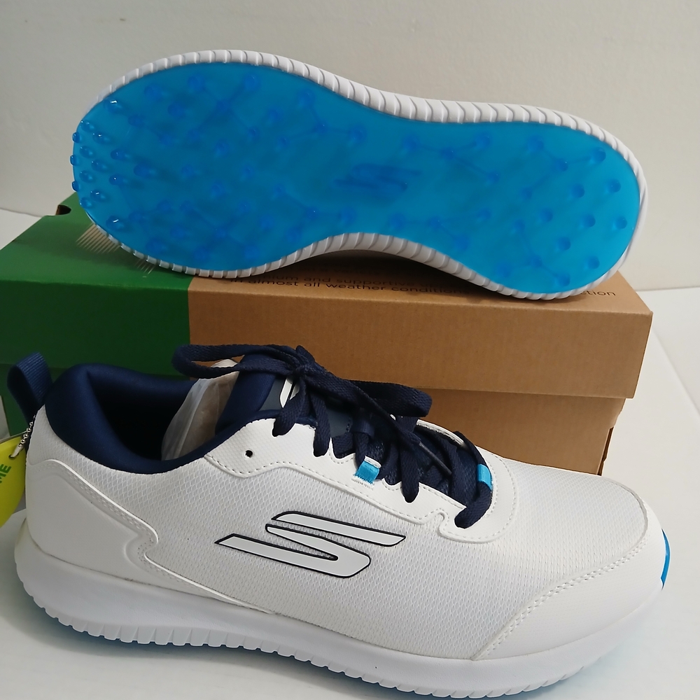 Skechers Men's GoGolf Max Fairway 4 White Color water repellent Golf Shoe SZ 9 - Picture 7 of 11